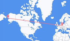 Flyreiser fra Nome, USA til Dresden, Tyskland