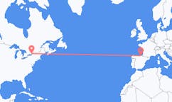 Flyreiser fra Kingston, Canada til Bilbao, Spania