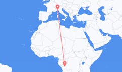 Flights from Kinshasa to Genoa