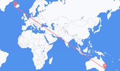 Flyreiser fra Sydney i Nova Scotia, Australia til Reykjavík, Island