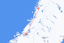 Flyreiser fra Trondheim, Norge til Mosjoen, Norge