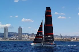 America's Cup Training in a Speed Boat