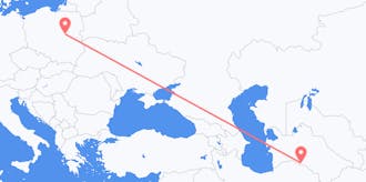 Lennot Turkmenistanista Puolaan
