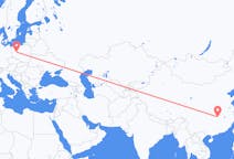 Flug frá Yueyang, Kína til Poznan, Póllandi