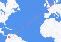 Lennot La Macarenasta, Kolumbia Amsterdamiin, Alankomaat