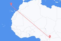 Flyreiser fra Bangui, til Funchal
