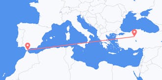 Lennot Gibraltarilta Turkkiin