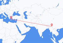 Flights from Myitkyina to Santorini