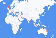 Flyreiser fra Gold Coast, Australia til Durham, England