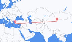 Flyrejser fra Dunhuang, Kina til Kos, Grækenland