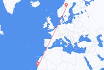 Vluchten van Nouakchott naar Östersund