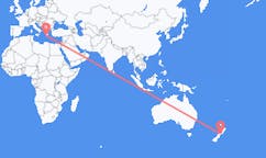 出发地 新西兰布伦海姆目的地 希腊卡拉马塔的航班
