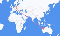 Lennot Newmanilta, Australia Linziin, Itävalta