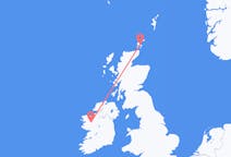 Flyg från Kirkwall, Skottland att knacka, Irland