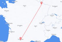 Flyrejser fra Toulouse, Frankrig til Metz, Frankrig