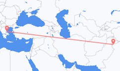 Lennot Srinagarista, Intia Skiathokselle, Kreikka
