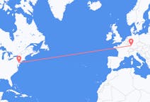 Flug frá Norður-Fíladelfíu, Bandaríkjunum til Karlsruhe, Þýskalandi