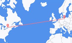 Flyg från Kingston, Kanada till Szczecin, Polen