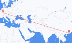 Flug frá Huizhou, Kína til Karlsruhe, Þýskalandi