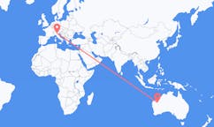 Flyrejser fra Newman, Australien til Verona, Italien