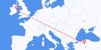 出发地 爱尔兰目的地 土耳其的航班