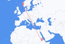 Flights from Gondar to Haugesund