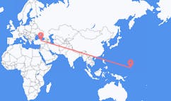 Voos de Pohnpei, Micronésia para Tocate, Turquia