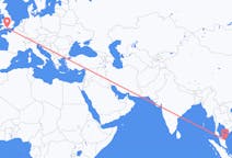 Flyreiser fra Kuala Terengganu, Malaysia til Bournemouth, England