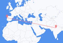 Flyreiser fra Gwalior, til Porto