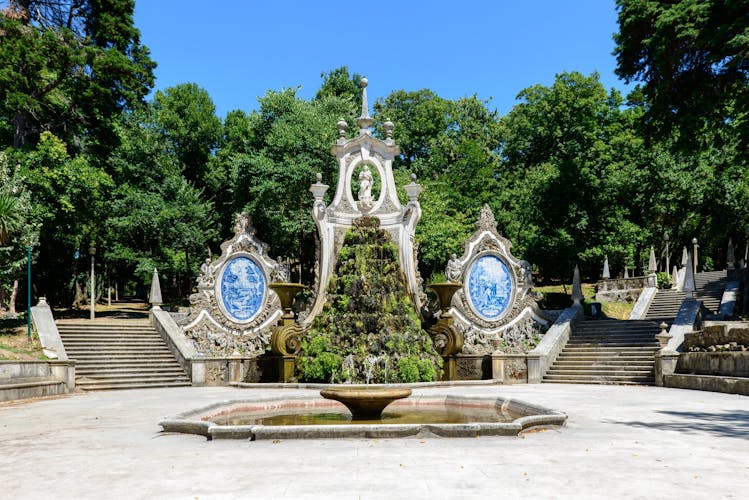 Photo of fountain in Parque de Santa Cruz, Coimbra ,Portugal.