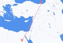 Voos de Assiut, Egito para Trebizonda, Turquia