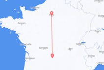 Flyreiser fra Aurillac, Frankrike til Paris, Frankrike