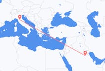 Loty z Al-Kajsuma, Arabia Saudyjska do Florencji, Włochy