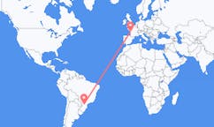 브라질 구아라푸아바에서 출발해 프랑스 라로셸에게(으)로 가는 항공편