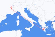 Lennot Grenoblesta, Ranska Kalamataan, Kreikka