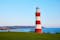 Photo of Smeaton's Tower Lighthouse built by John Smeaton overlooking Plymouth Hoe, UK.