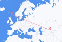 Flüge von Türkistan, Kasachstan nach Lerwick, Schottland