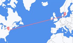 Flug frá Harrisburg, Bandaríkjunum til Malmö, Svíþjóð
