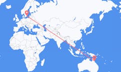Flyrejser fra Cairns, Australien til Kalmar, Sverige