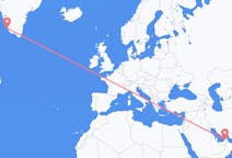 出发地 阿拉伯联合酋长国杜拜目的地 格陵兰帕缪特的航班