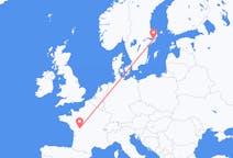 Flyreiser fra Stockholm, Sverige til Poitiers, Frankrike