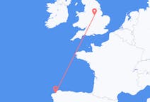 Flyrejser fra La Coruña, Spanien til Nottingham, England