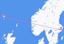 Flyg från Sørvágur till Stockholm