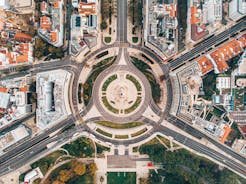 Photo of monumental ensemble of the sanctuary and the basilica of our lady of Fatima, Portugal.