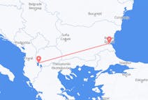 Flyreiser fra Ohrid, til Burgas