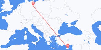 キプロスからドイツへのフライト