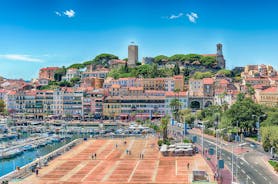 Photo of aerial view of historic center of Antibes, French Riviera, Provence, France..