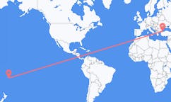 Flyreiser fra Cicia, Fiji til Istanbul, Tyrkia