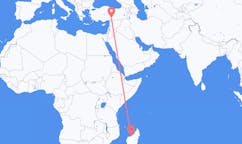 出发地 马达加斯加马哈赞加目的地 土耳其卡赫拉曼馬拉什的航班