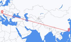 Flug frá Kaohsiung, Taívan til Bolzano, Ítalíu